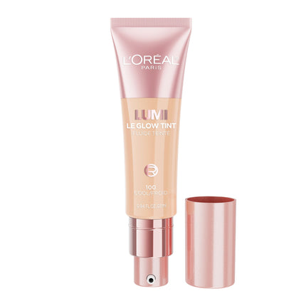 L'Oréal Paris Lumi Le Glow Tint, Glowy Skin Tint Foundation, Lightweight Buildable Coverage, Hydrating Formula, 25 ml