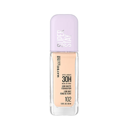 Maybelline New York Super Stay Lumi Matte Foundation, Up to 30H Wear, Luminous Matte, Buildable Coverage, Amino Acids, 102, 35 ml