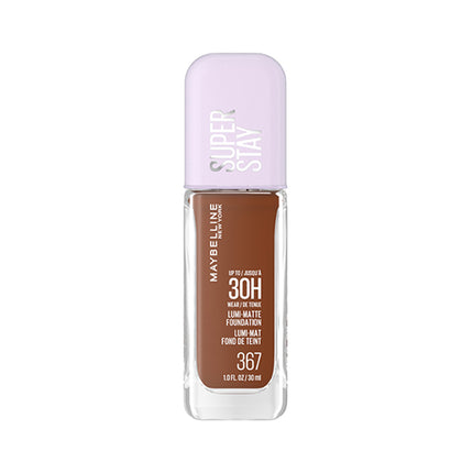 Maybelline New York Super Stay Lumi Matte Foundation, Up to 30H Wear, Luminous Matte, Buildable Coverage, Amino Acids, 367, 35 ml