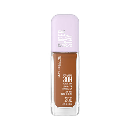 Maybelline New York Super Stay Lumi Matte Foundation, Up to 30H Wear, Luminous Matte, Buildable Coverage, Amino Acids, 355, 35 ml