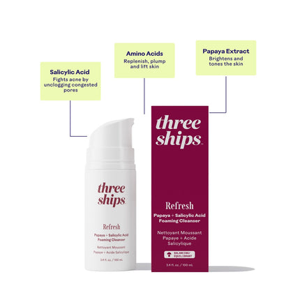 REFRESH PAPAYA + SALICYLIC ACID FOAMING CLEANSER