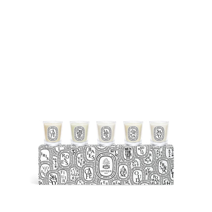 Set of 5 miniature candles