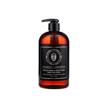 Crown Shaving Gel Douche Deluxe pour Cheveux et Corps 473 ml / 16 fl oz