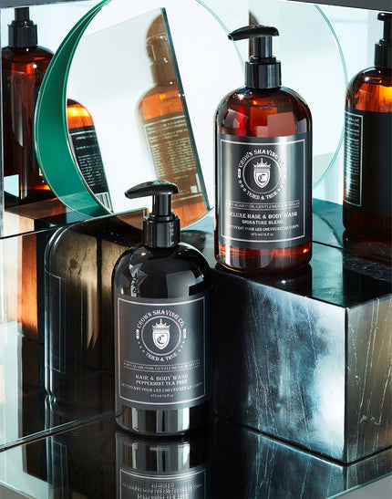 Crown Shaving Gel Douche Deluxe pour Cheveux et Corps 473 ml / 16 fl oz