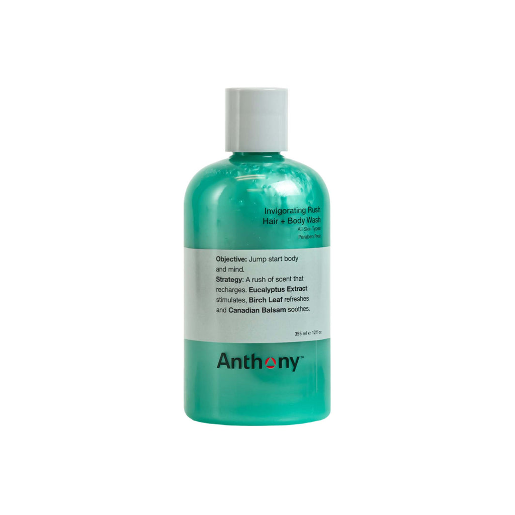 Anthony Gel Douche Revigorant pour Cheveux et Corps 12 oz / 355 ml