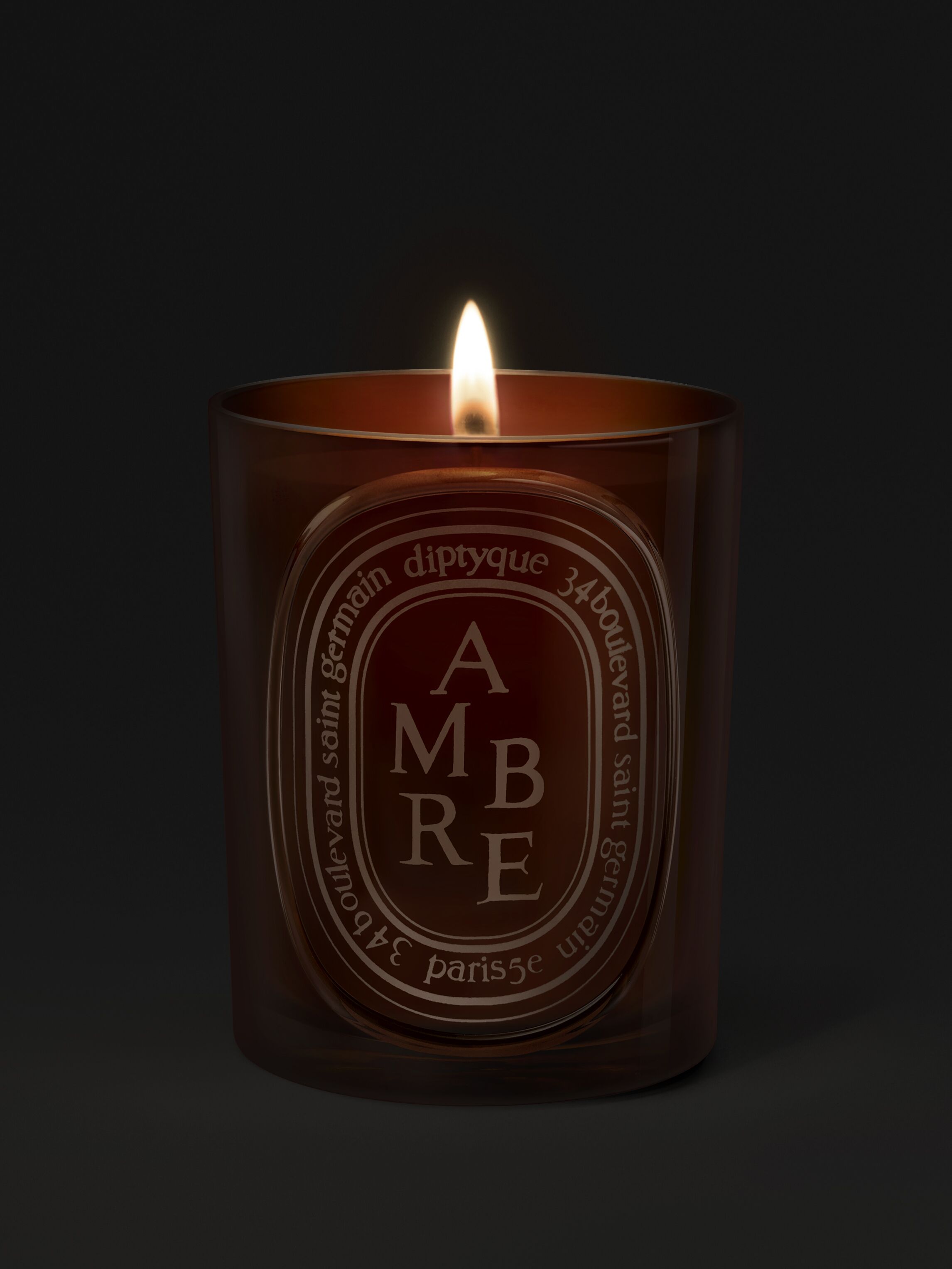 Ambre (Amber) Scented Medium Candle