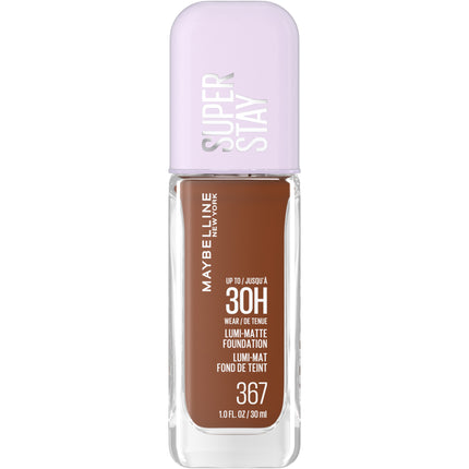 Maybelline New York Super Stay Lumi Matte Foundation, Up to 30H Wear, Luminous Matte, Buildable Coverage, Amino Acids, 367, 35 ml