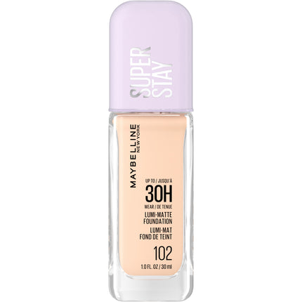 Maybelline New York Super Stay Lumi Matte Foundation, Up to 30H Wear, Luminous Matte, Buildable Coverage, Amino Acids, 102, 35 ml
