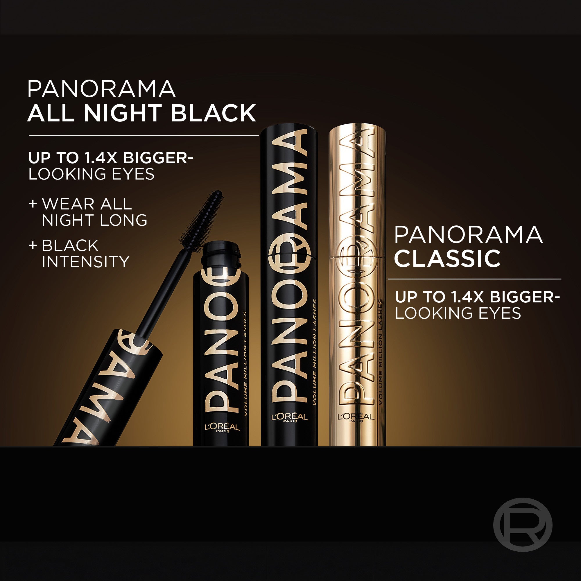 L’Oréal Paris Mascara Voluminous Panorama Noir Nuit Blanche