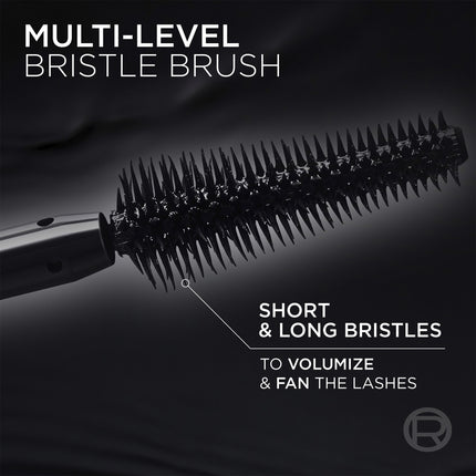 L’Oréal Paris Voluminous Panorama Mascara All Night Black, Volumizing Mascara, Up to 1.4x Bigger-Looking Eyes, All Night Black, 9.9 mL