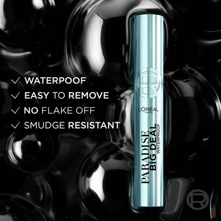 L'Oréal Paris Paradise Big Deal Volumizing Mascara, Buildable & Lengthening Mascara, No Clumps, Lightweight, 10.9 ml