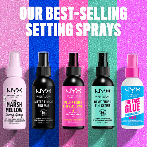 NYX Professional Makeup The Face Glue Setting Spray, Gripping Makeup Setting Spray with MAPLE SYRUP, Up to 24 hr wear, Transfer resistant & Waterproof, Non-sticky, 60 ml