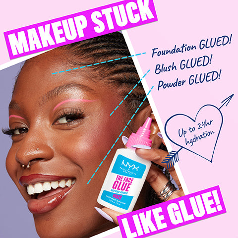 NYX Professional Makeup The Face Glue Primer, Gripping Primer, With POLYGLUTAMIC ACID for Hydration & MAPLE SYRUP for Grip, Up to 24 hour Hydration & Makeup Wear