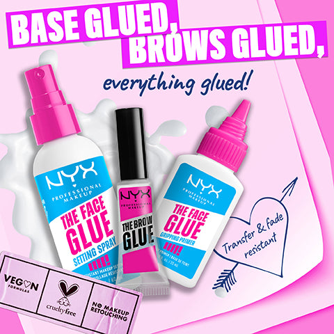 NYX Professional Makeup The Face Glue Primer, Gripping Primer, With POLYGLUTAMIC ACID for Hydration & MAPLE SYRUP for Grip, Up to 24 hour Hydration & Makeup Wear