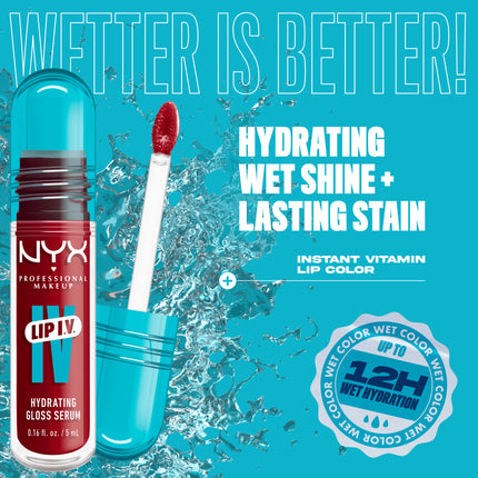 NYX Professional Makeup Sérum brillant à lèvres hydratant Lip IV