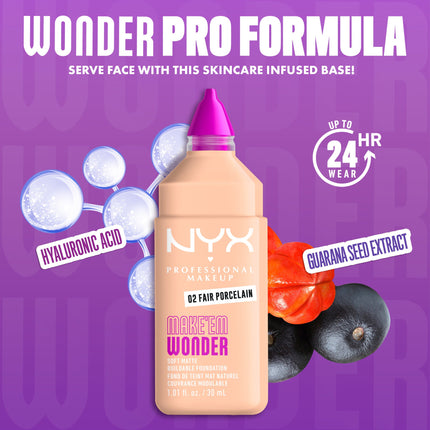 NYX MAKE'EM WONDER FOUNDATION LIGHT