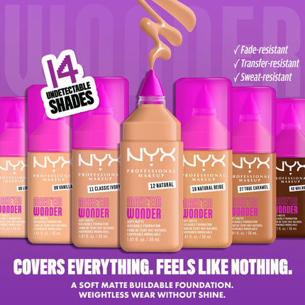 NYX MAKE'EM WONDER FOUNDATION LIGHT