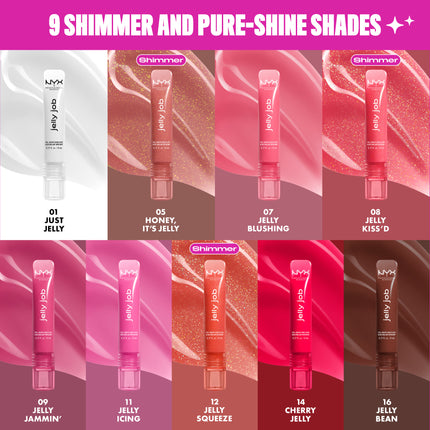Nyx Jelly Job Full Bodied Shine Gloss Just Jelly - Produit Maquillage Nyx