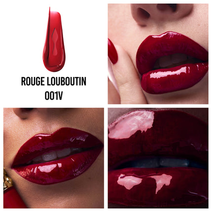 Rouge Stiletto Vinyl Gloss Rouge Louboutin 001V