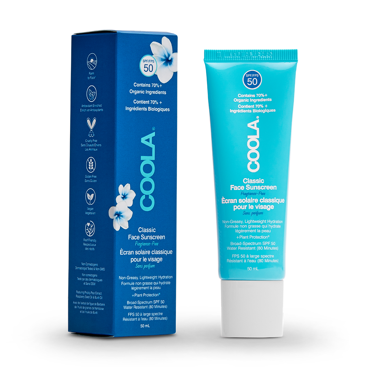 Classic Face SPF 50 Fragrance Free Lotion