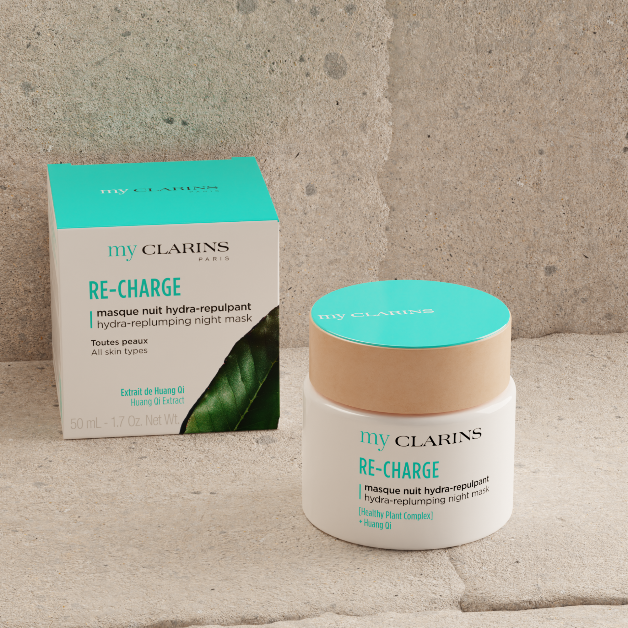 My Clarins RE-CHARGE hydra-replumping night mask