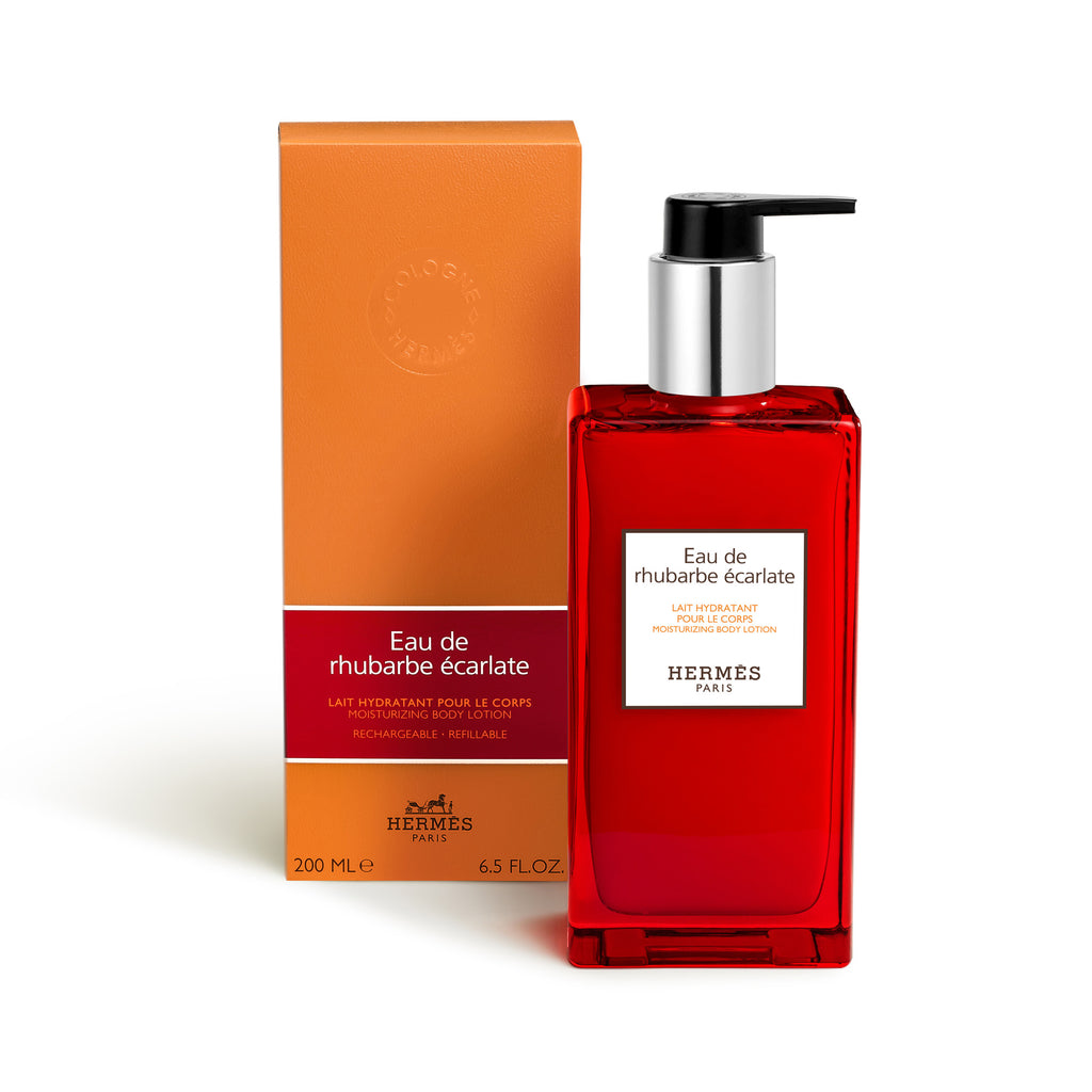 Eau de rhubarbe écarlate, lait hydratant pour le corps