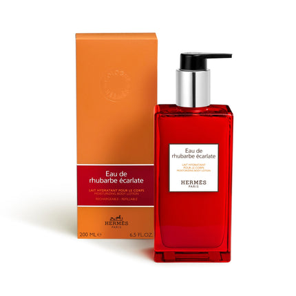 Eau de rhubarbe écarlate, lait hydratant pour le corps
