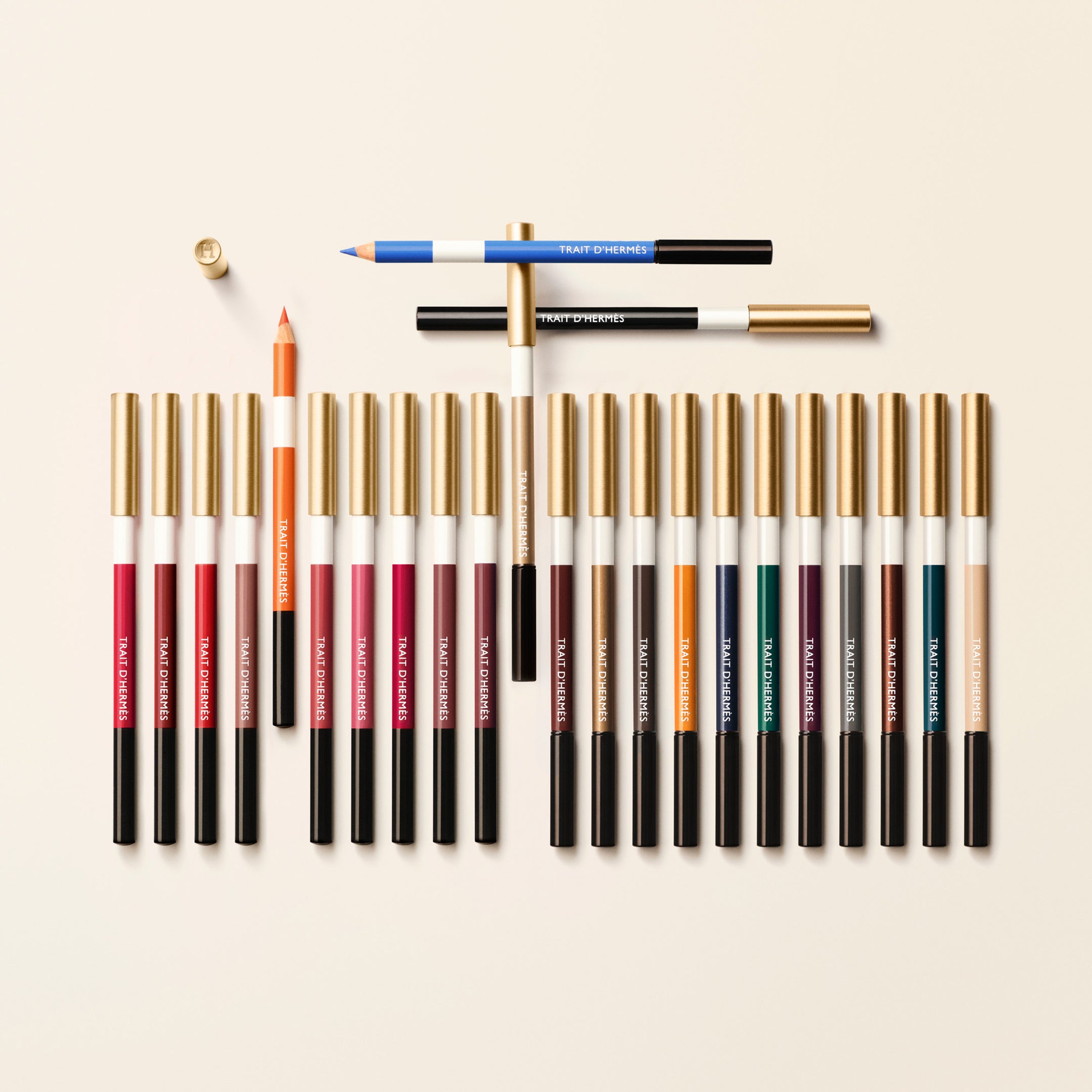 Trait d'Hermès, crayon de couleurs pour les lèvres, Beige Thé