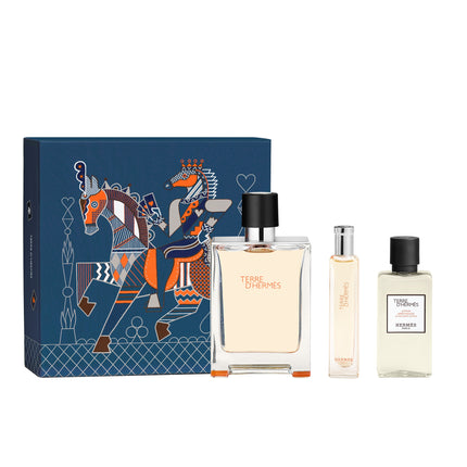Terre d’Hermès gift set, Eau de Toilette, 100 ml + 15 ml + 40 ml