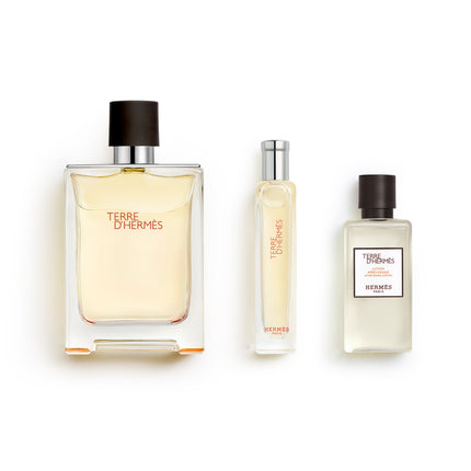 Terre d’Hermès gift set, Eau de Toilette, 100 ml + 15 ml + 40 ml