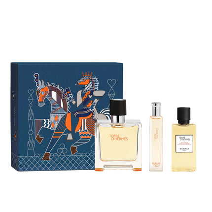 Terre d’Hermès gift set, Parfum, 75 ml + 15 ml + 40 ml