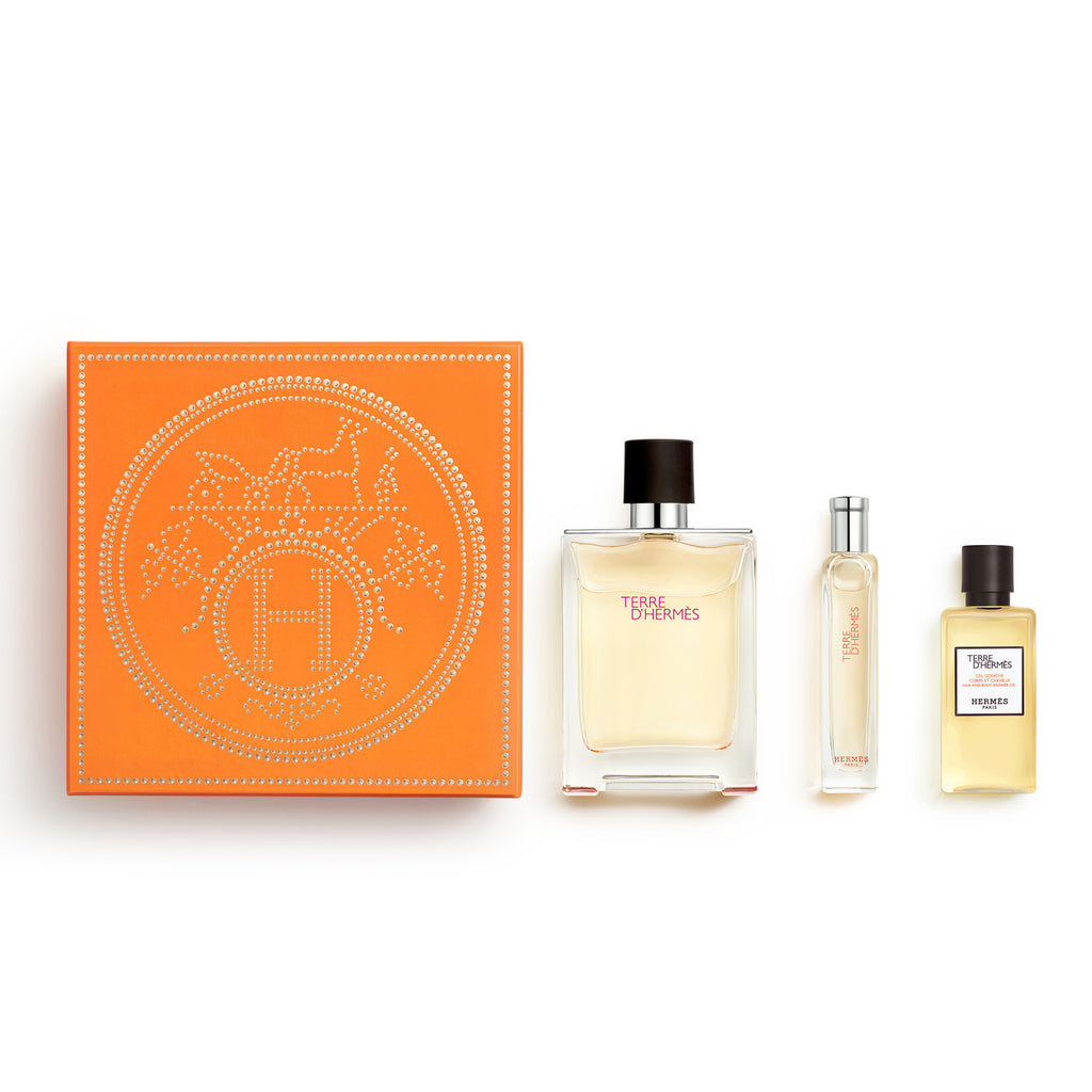 Terre d’Hermès gift set, Eau de Toilette, 100 ml + 15 ml + 40 ml
