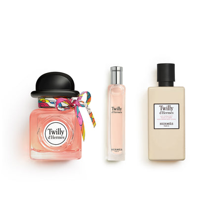 Coffret Twilly d’Hermès, Eau de Parfum, 85 ml + 15 ml + 40 ml
