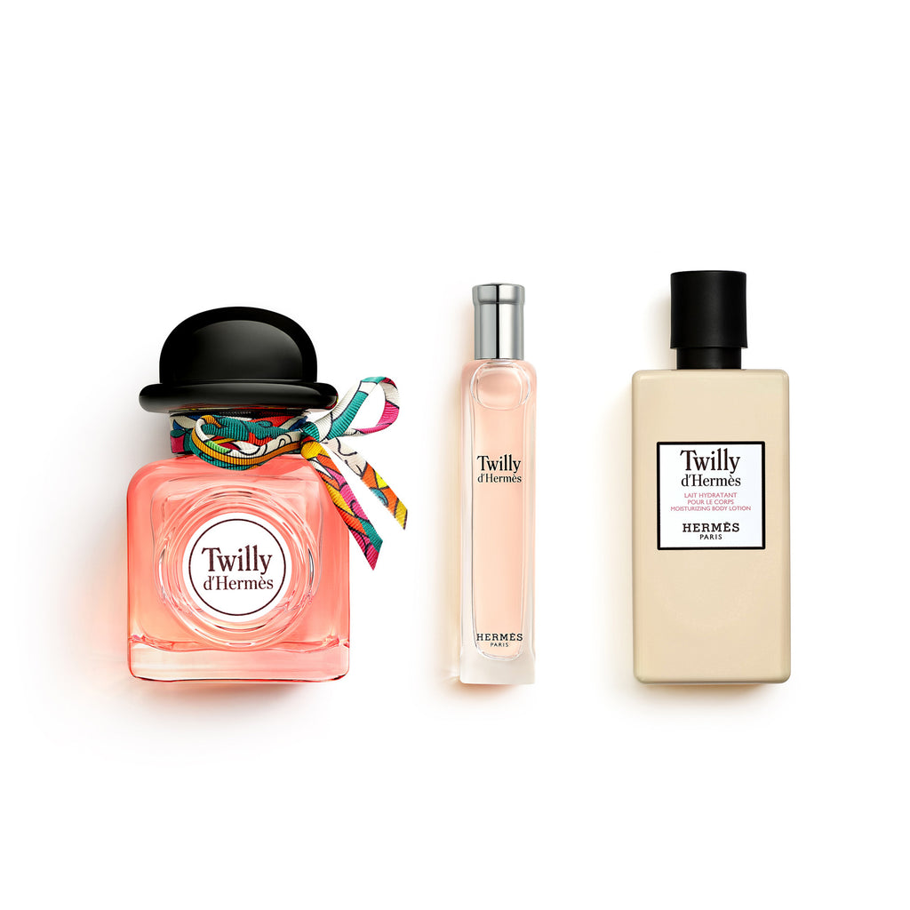 Twilly d’Hermès gift set, Eau de Parfum, 85 ml + 15 ml + 80 ml