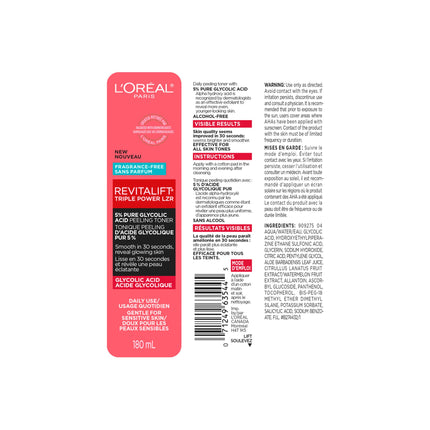 Revitalift Triple Power Lzr Glycolic Acid Tonique Peeling
