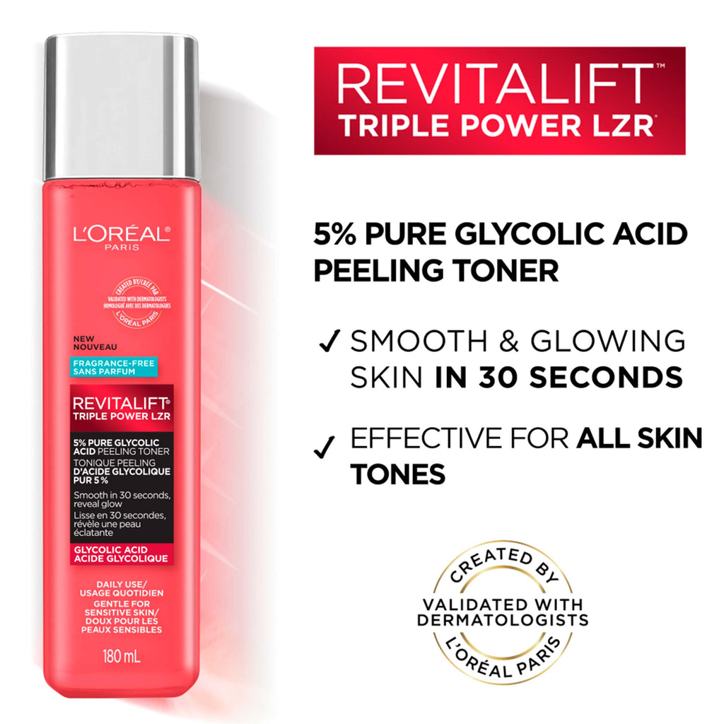 Revitalift Triple Power Lzr Glycolic Acid Peeling Toner