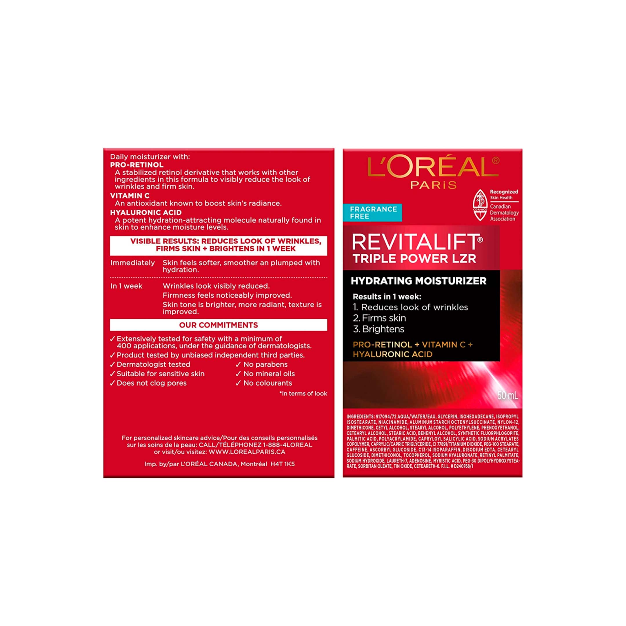 Revitalift Triple Power Lzr Fragrance Free Cream