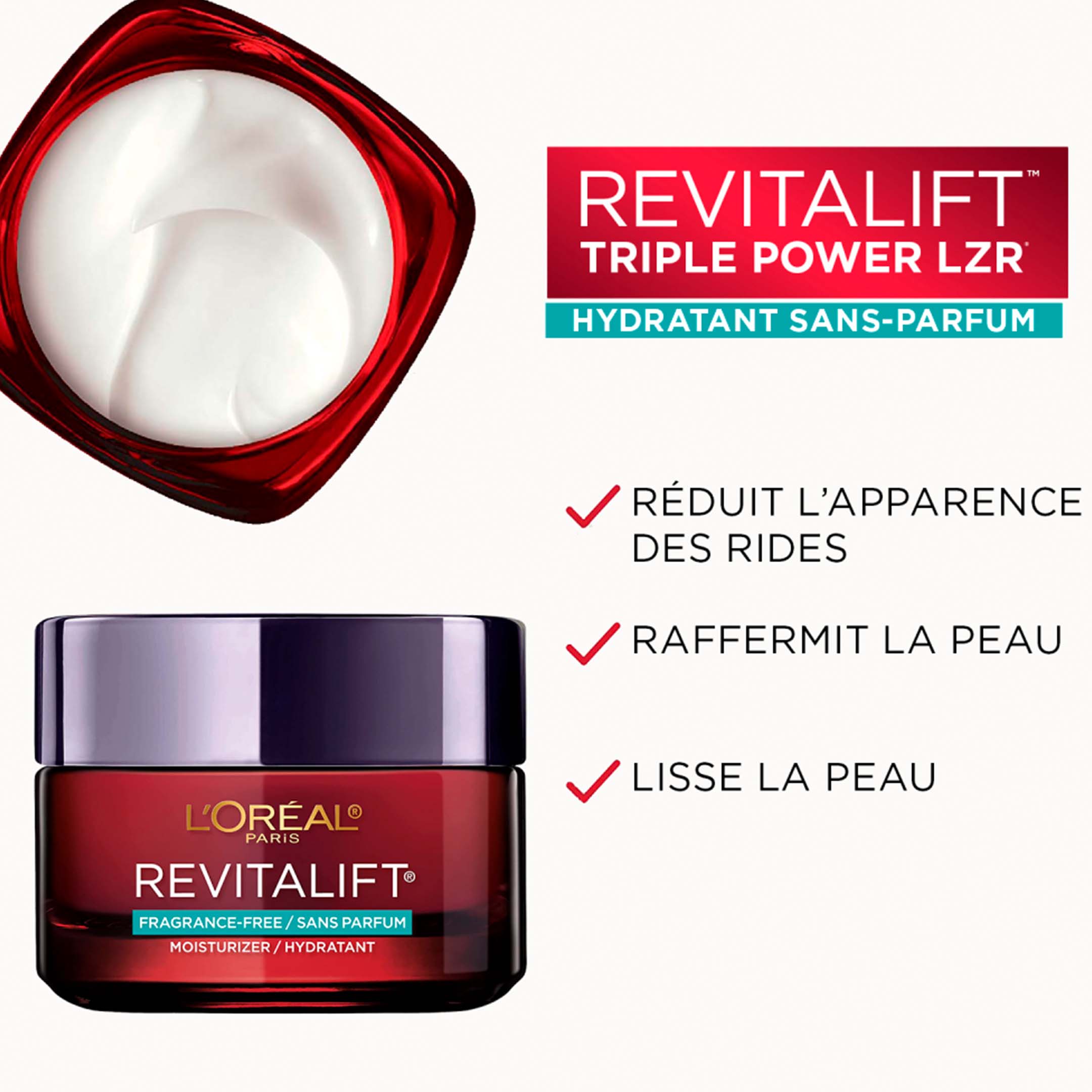 Revitalift Triple Power Lzr Fragrance Free Cream
