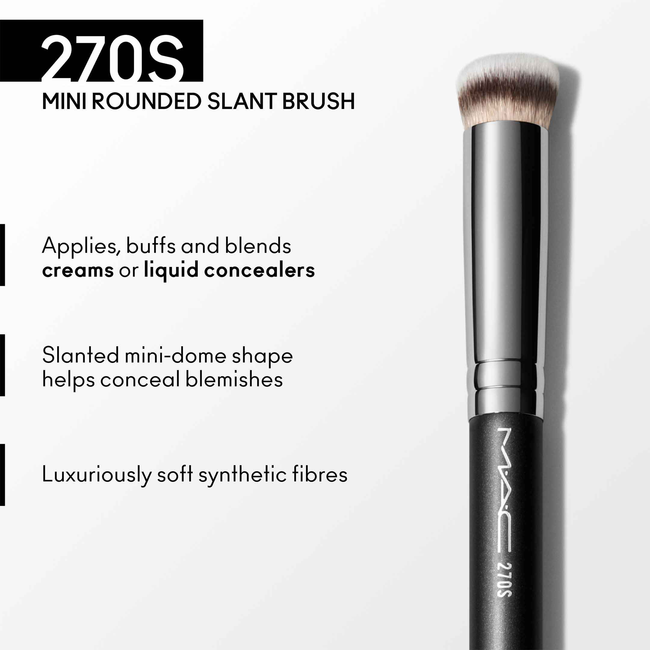 270 Synthétique Mini Rounded Slant Pinceau