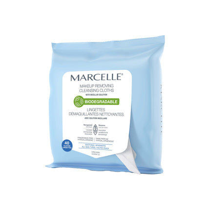 BIODEGRADABLE MAKEUP REMOVING CLEANSING CLOTHS