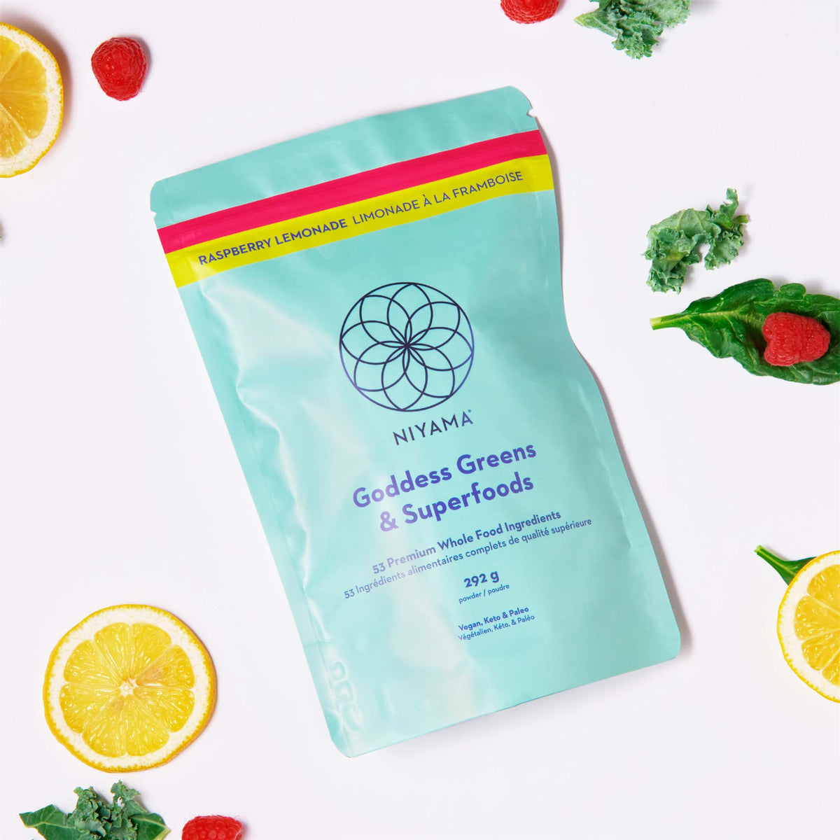 Goddess Greens & Superfoods - Raspberry Lemonade Flavour