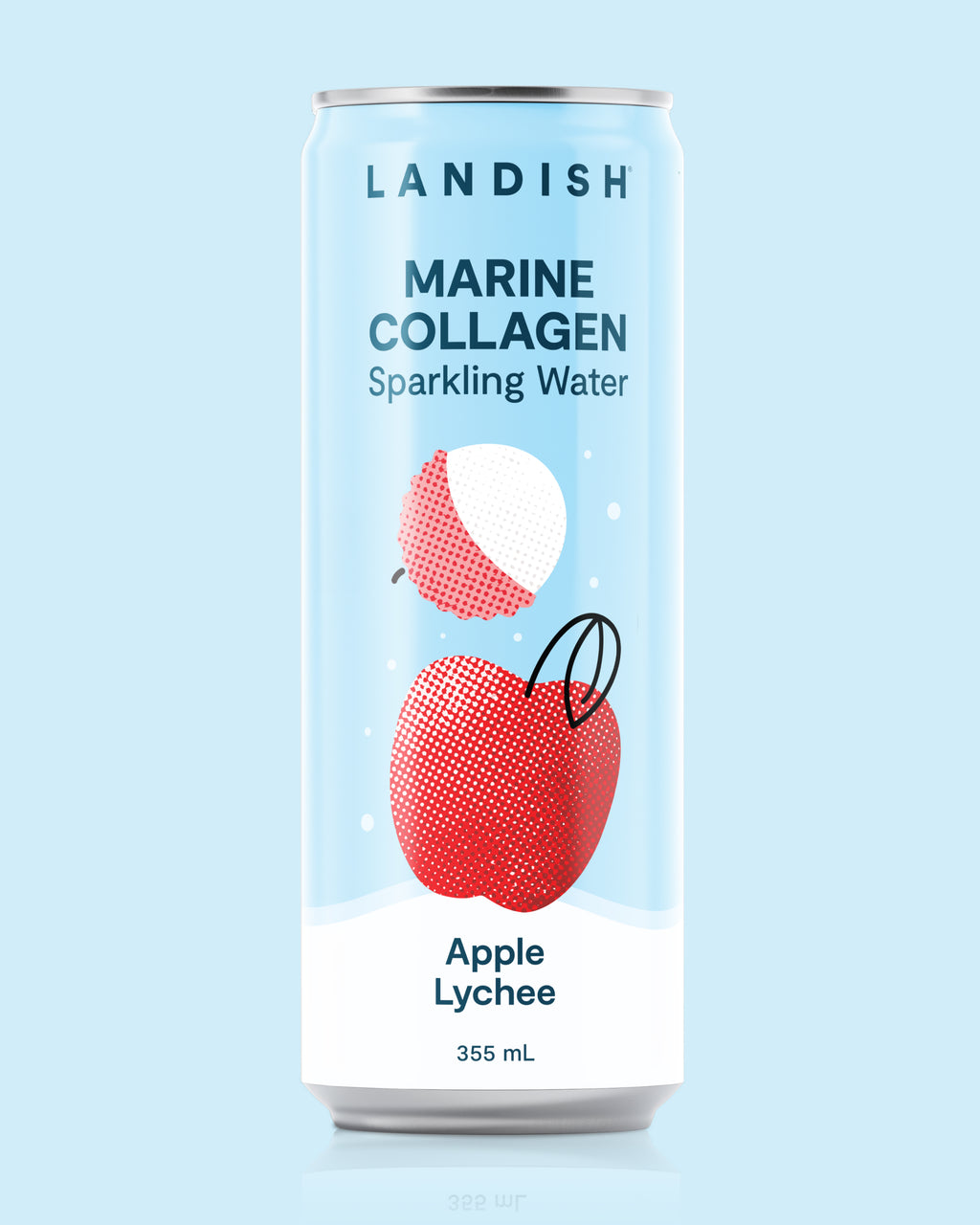 Eau Pétillante Au Collagène Marin - Pomme Litchi