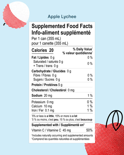 MARINE COLLAGEN SPARKLING WATER - APPLE LYCHEE