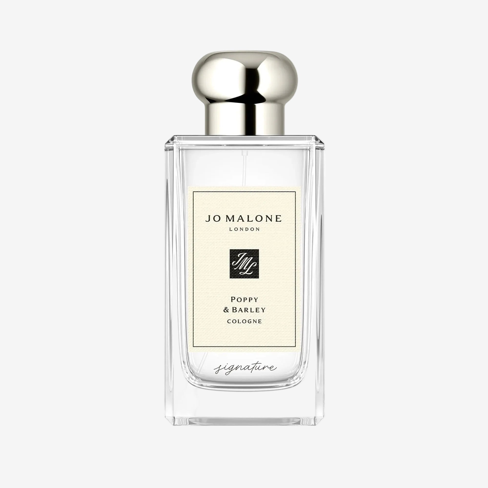 Engraving placement on product – Poppy & Barley Cologne