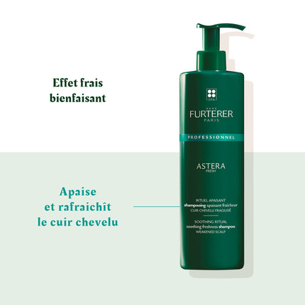 René Furterer Soothing Freshness Shampoo - Shampoo For Weakened Scalps - Astera Fresh - 600Ml