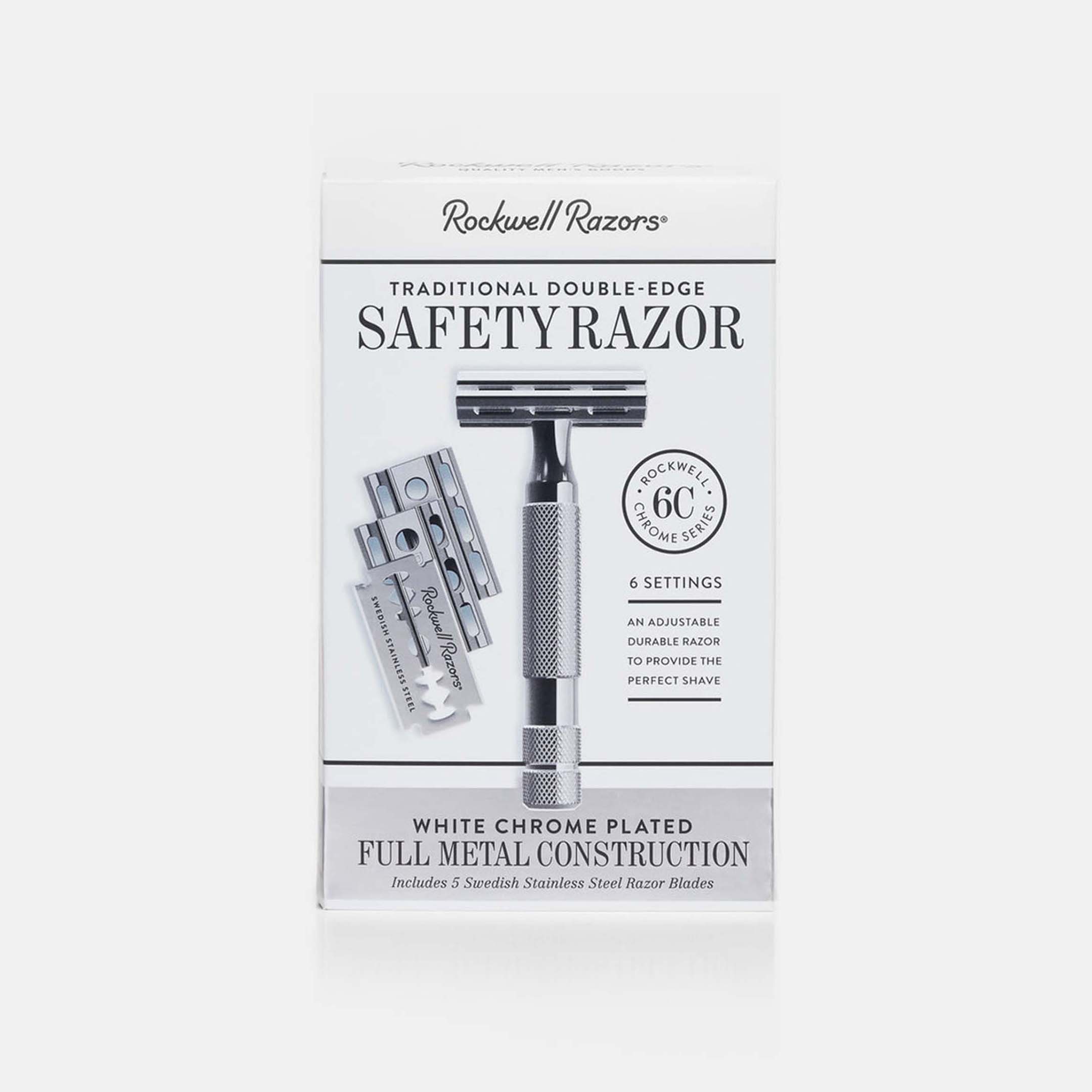 Rasoir double tranchant Rockwell Razors 6C - Gunmetal Chrome
