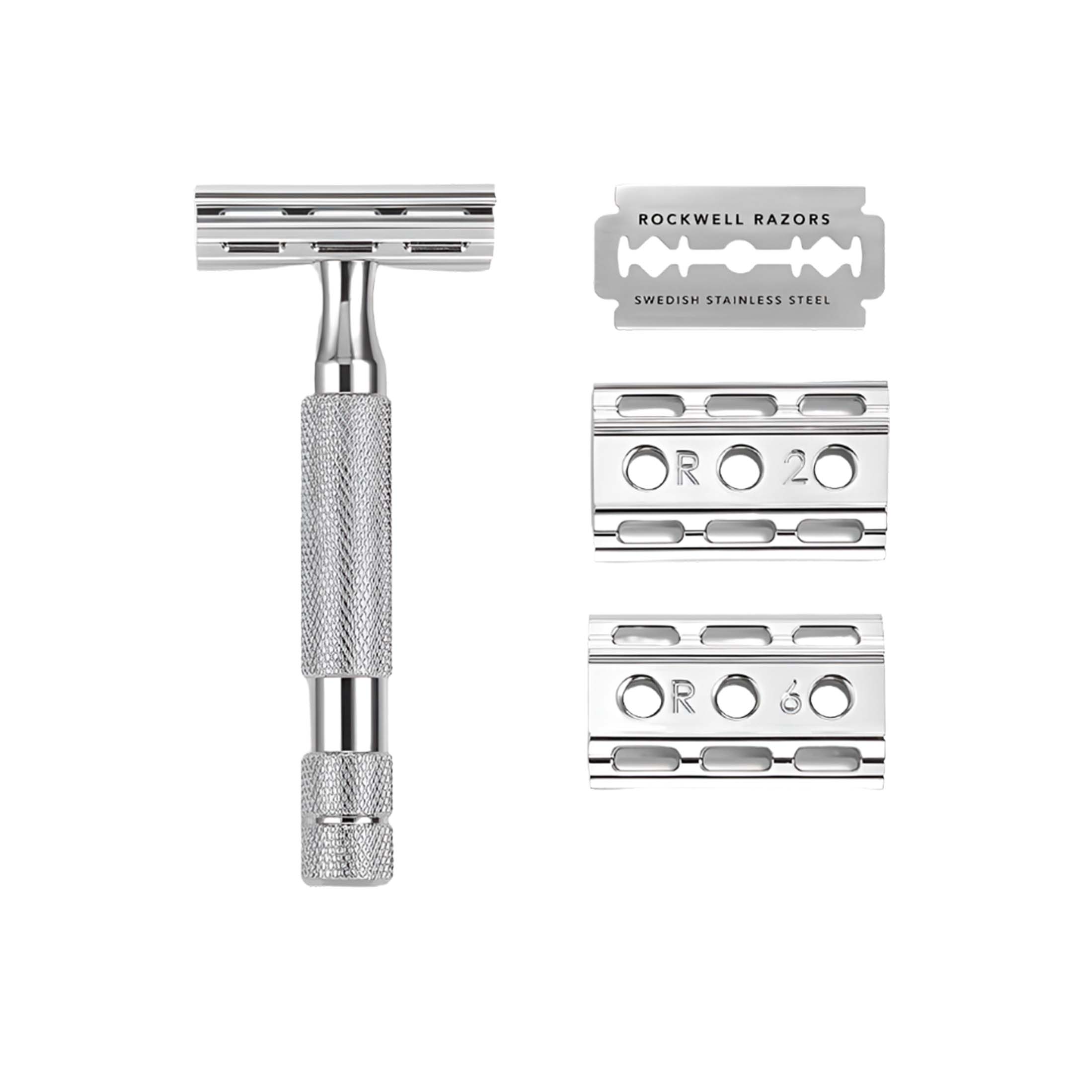 Rasoir double tranchant Rockwell Razors 6C - Gunmetal Chrome