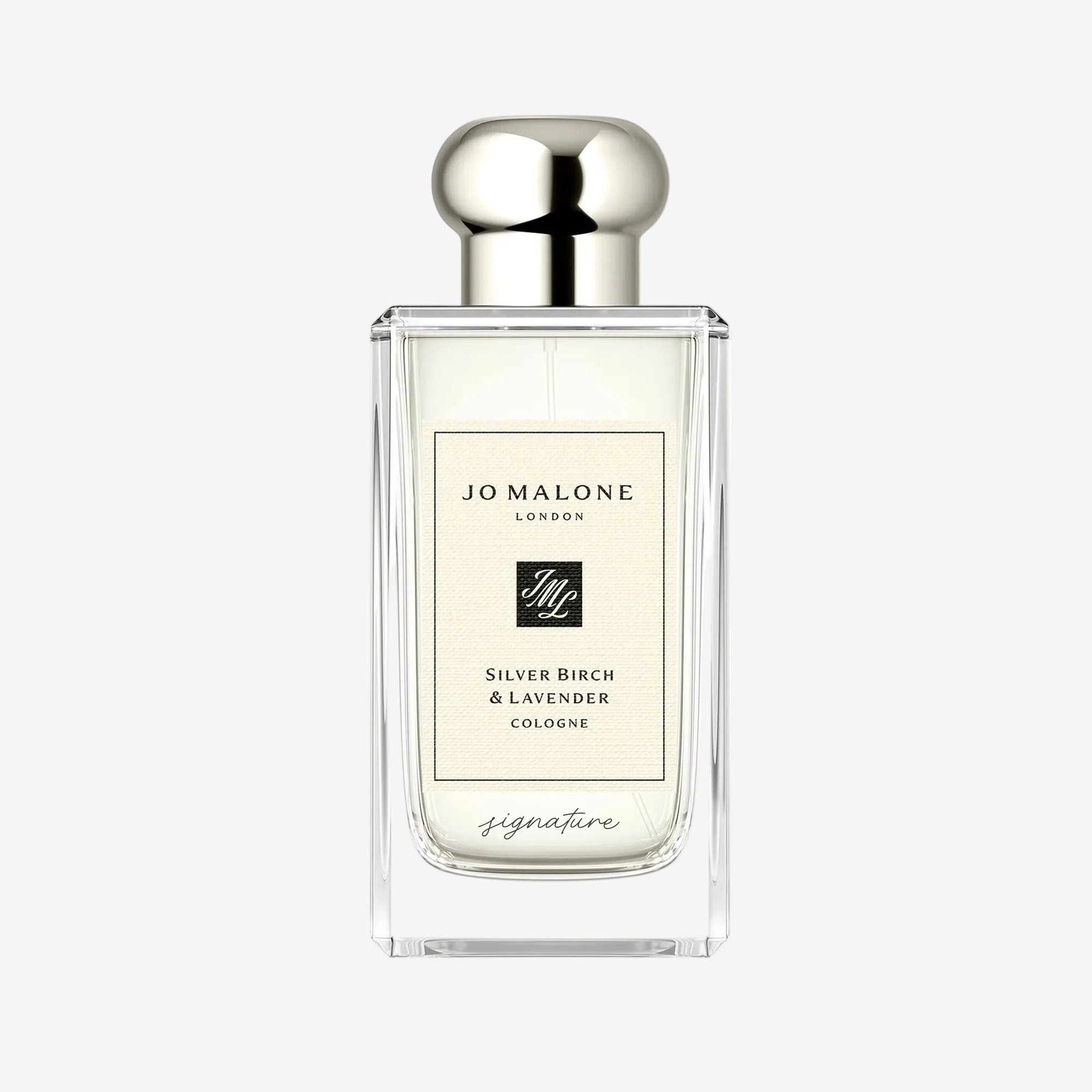 Engraving placement on product – Silver Birch & Lavender Cologne