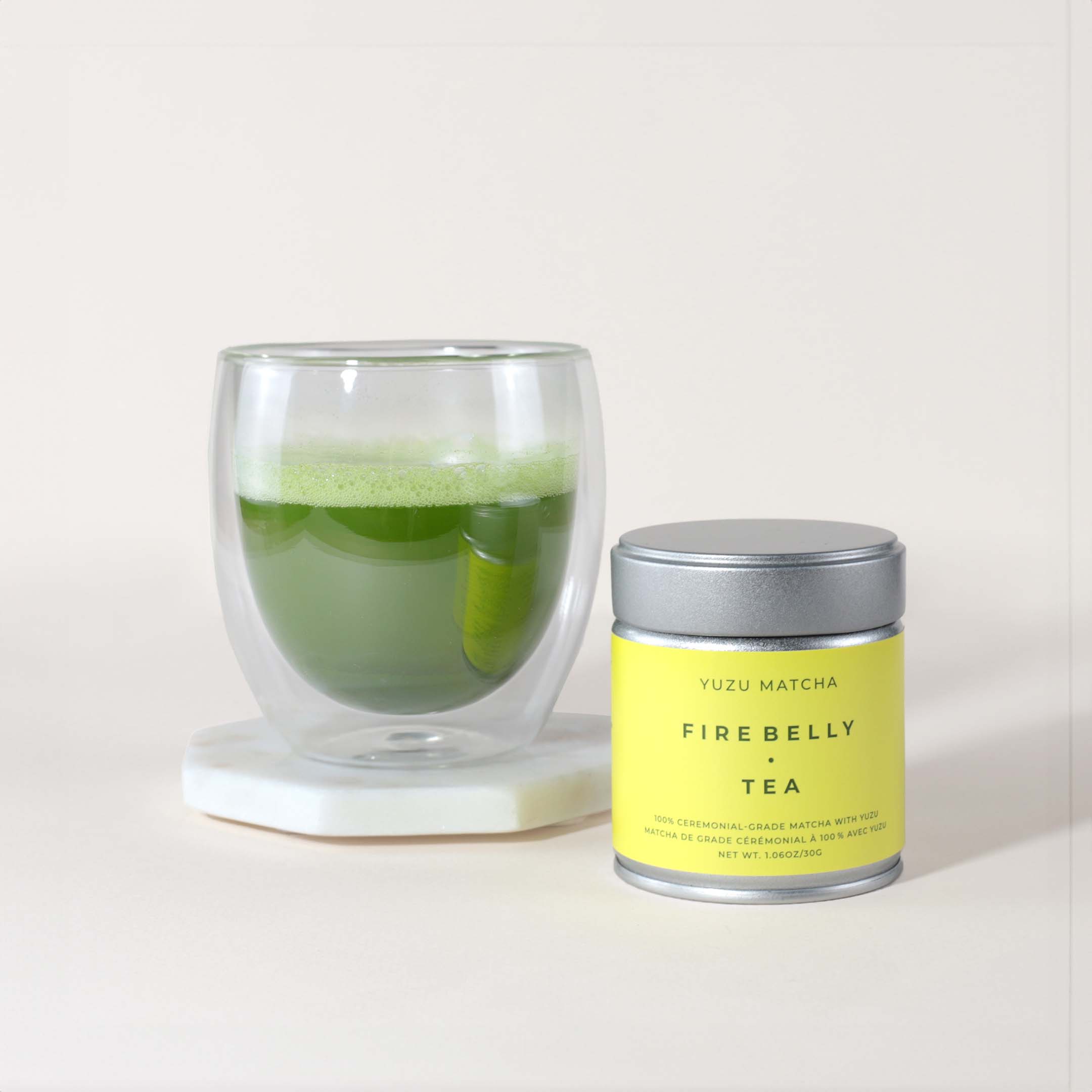 Matcha au yuzu