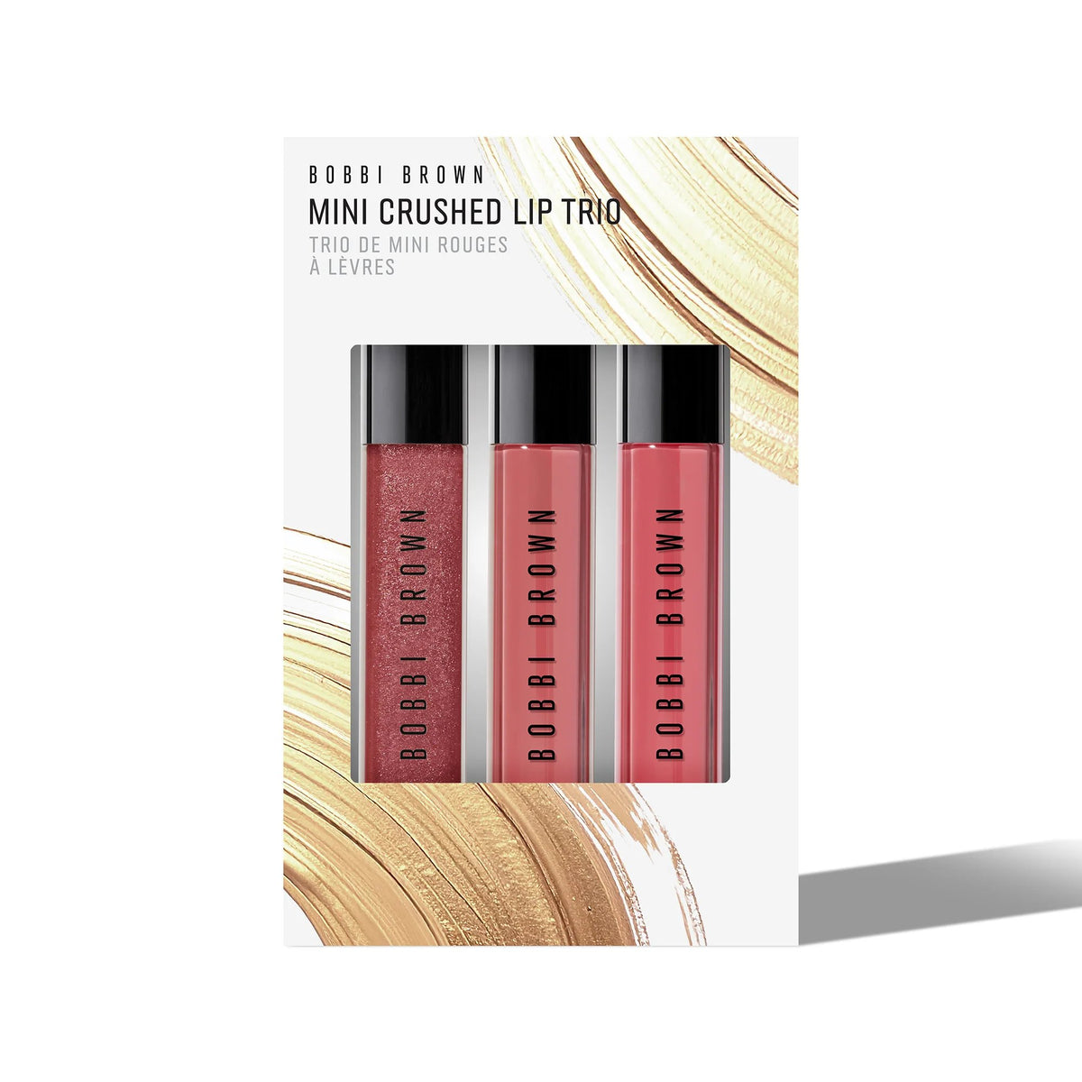 Mini ensemble-cadeau trio de brillant à lèvres teinté infusé d'huile Crushed